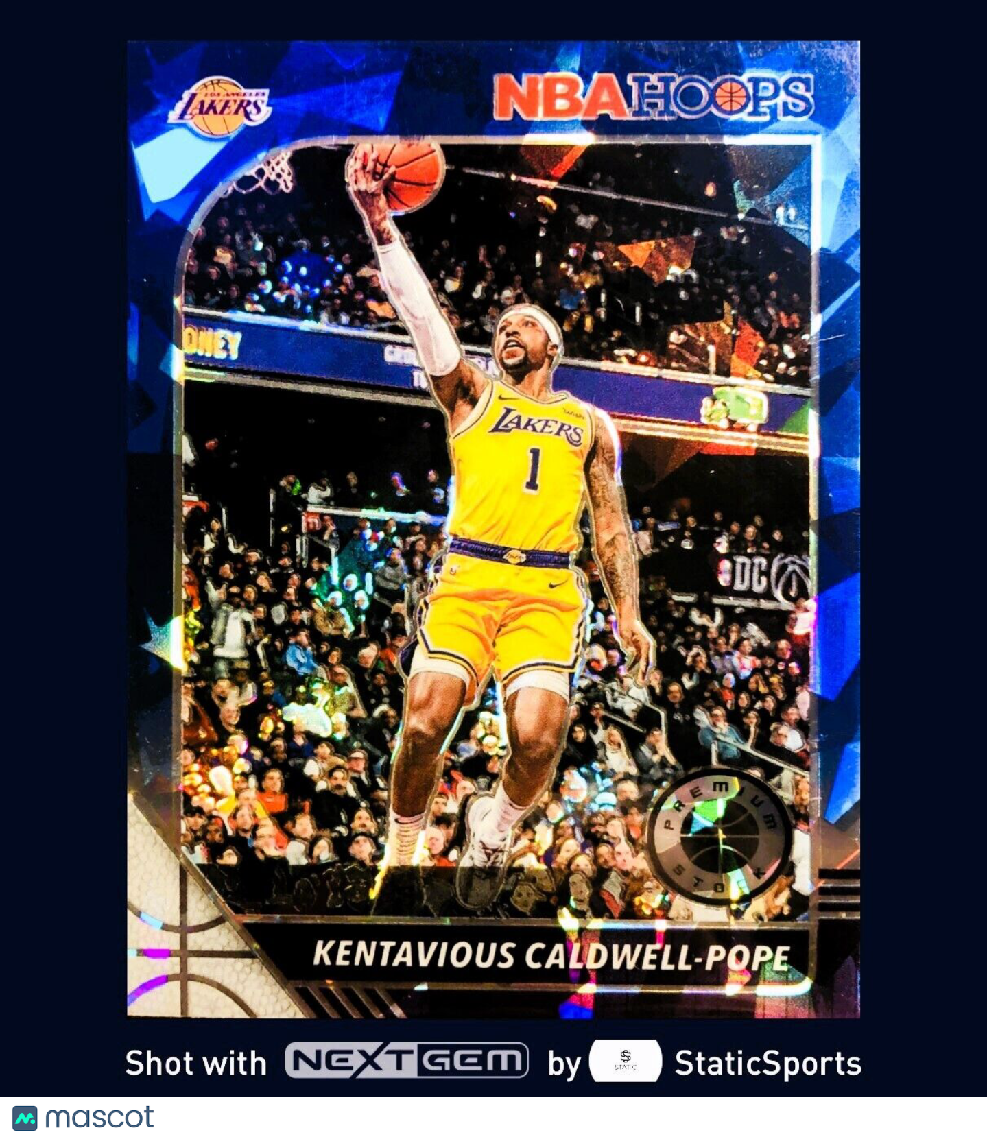 Kentavious Caldwell-Pope - 2019 Hoops Premium Stock-Prizm Blue Cracked Ice, #272