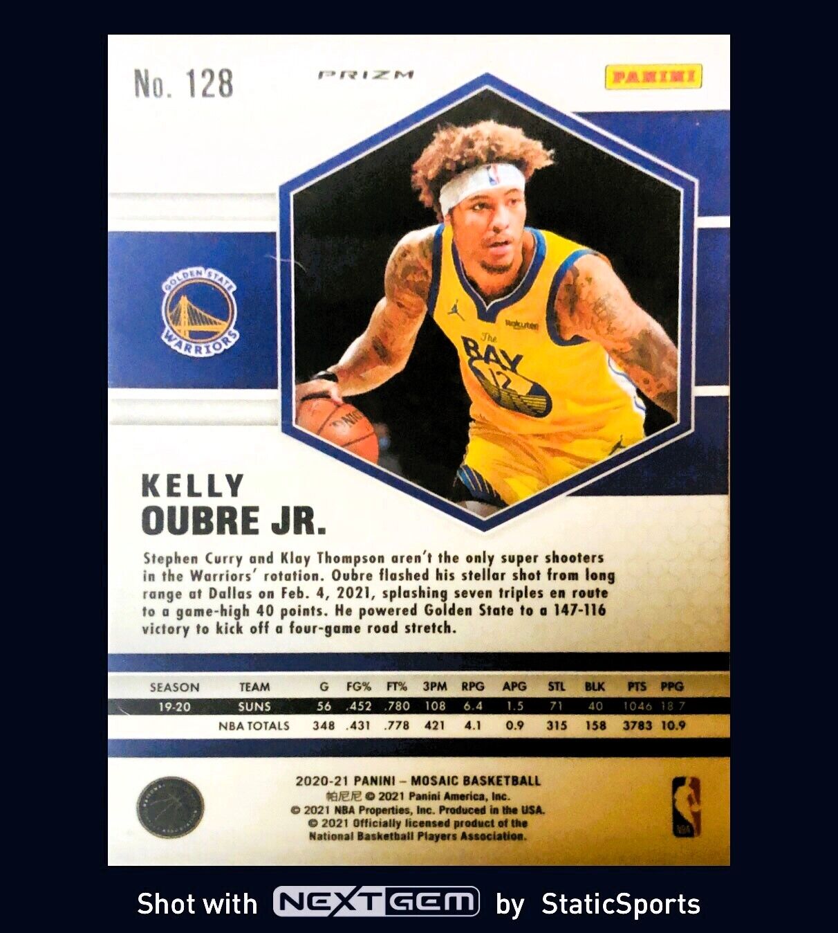 Kelly Oubre Jr. - 2020 Panini Mosaic-Prizm Mosaic Green, #128