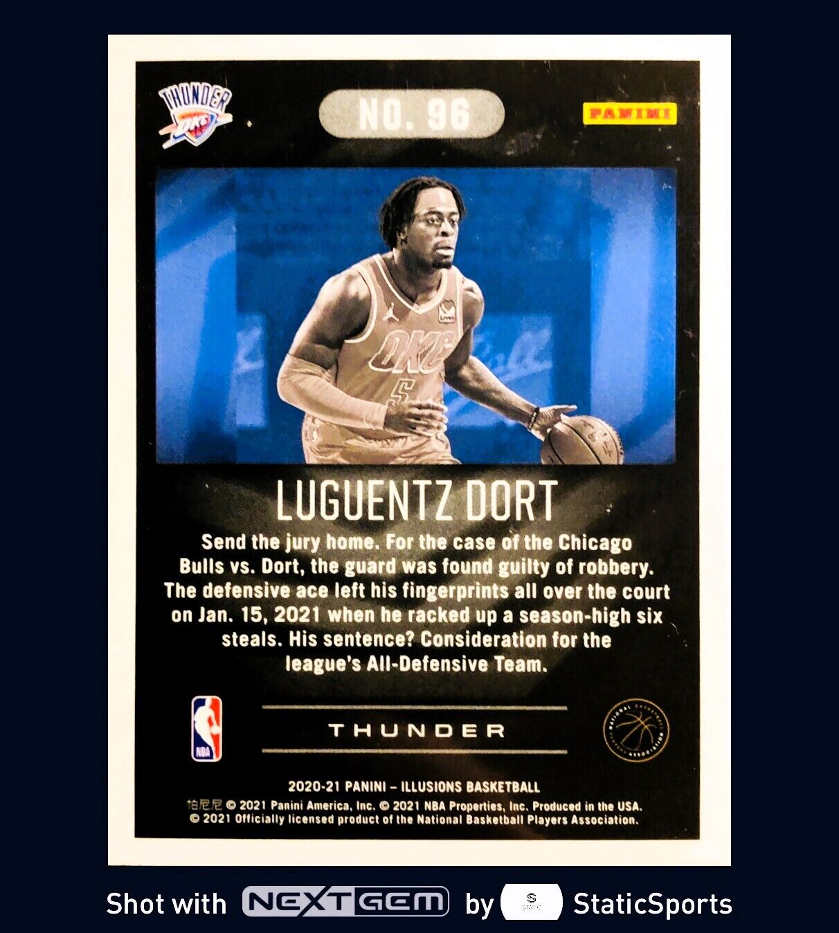Luguentz Dort - 2020 Panini Illusions-Base Set/Blue, #96