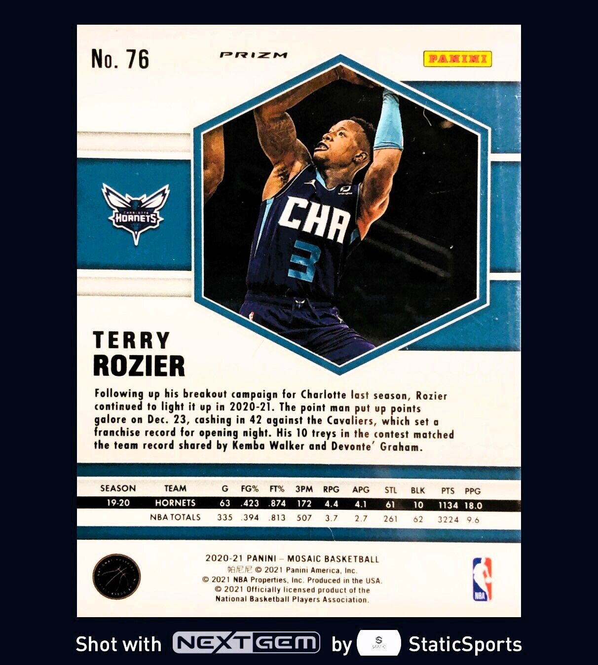 Terry Rozier - 2020 Panini Mosaic-Prizm Mosaic Green, #76