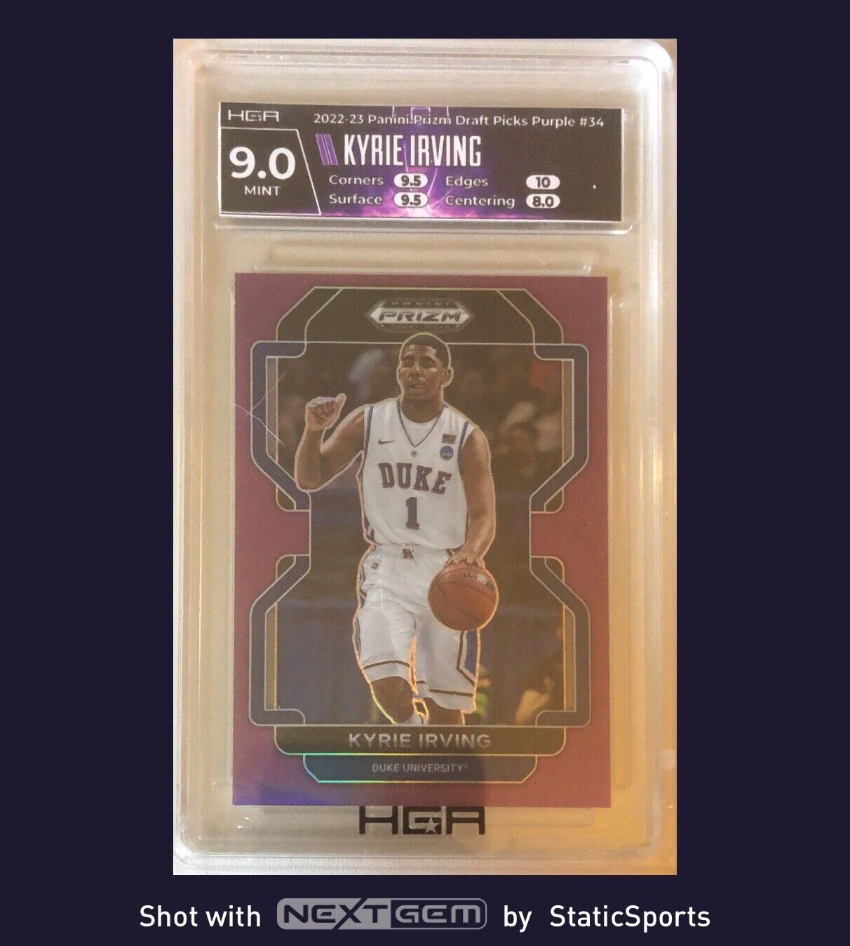 Kyrie Irving - 2022-23 Panini Prizm Draft Picks -Purple Prizm, #34 /75