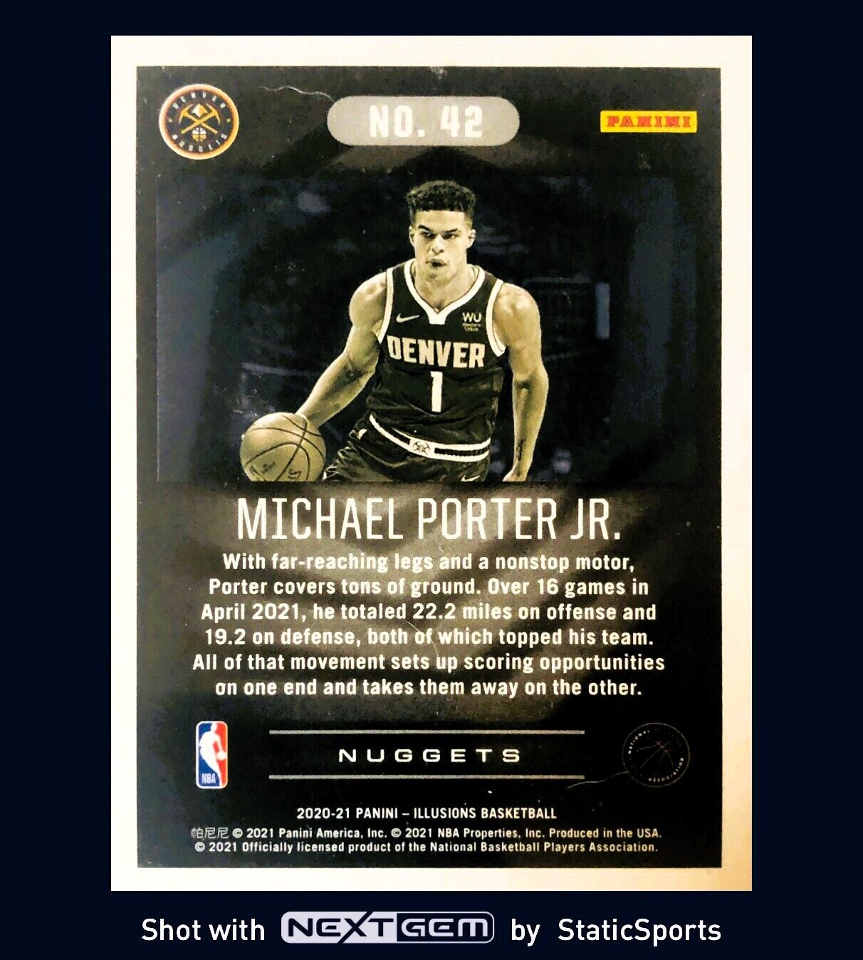 Michael Porter Jr. - 2020 Panini Illusions-Base, #42