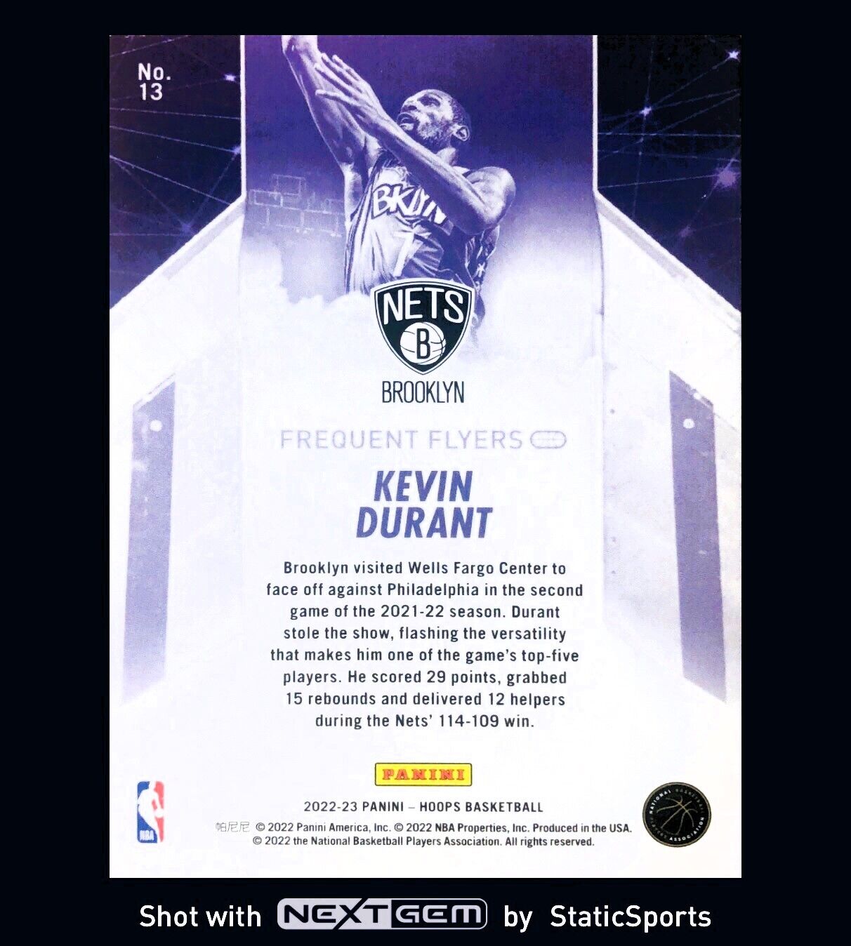 Kevin Durant - 2022 NBA Hoops-Frequent Flyers, #13