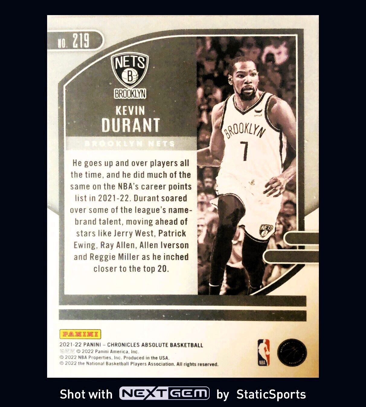 Kevin Durant - 2021 Panini Chronicles-Absolute Memorabilia #219