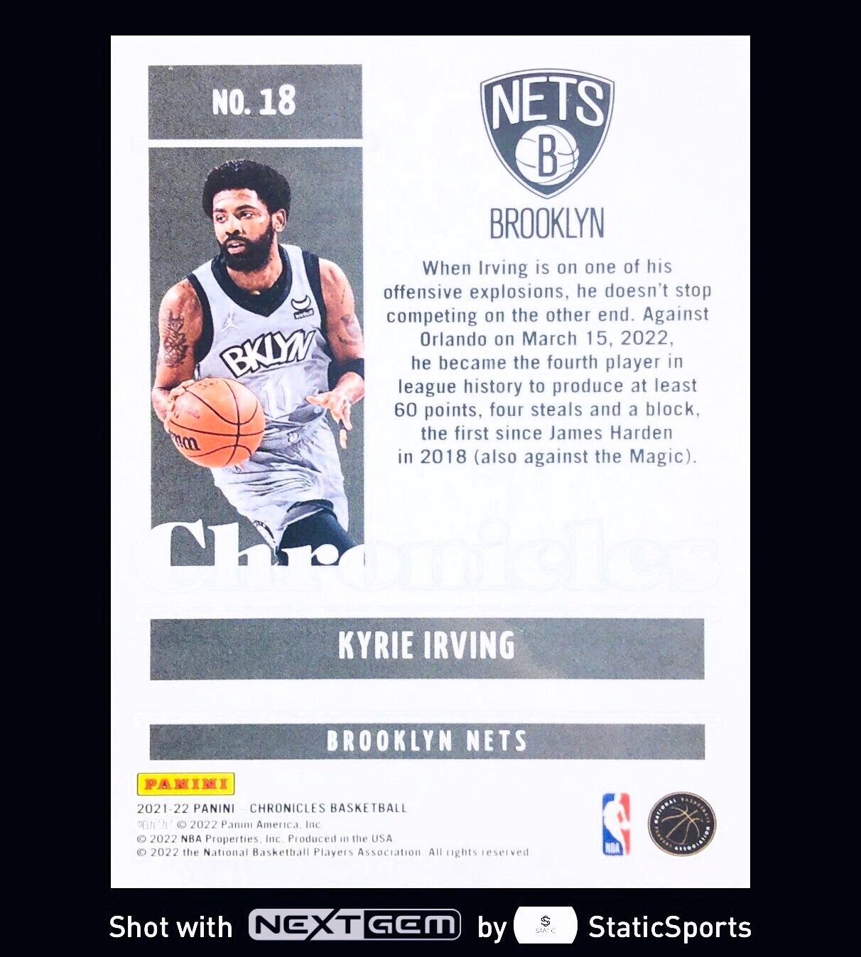 Kyrie Irving - 2021 Panini Chronicles-Base Set, #18