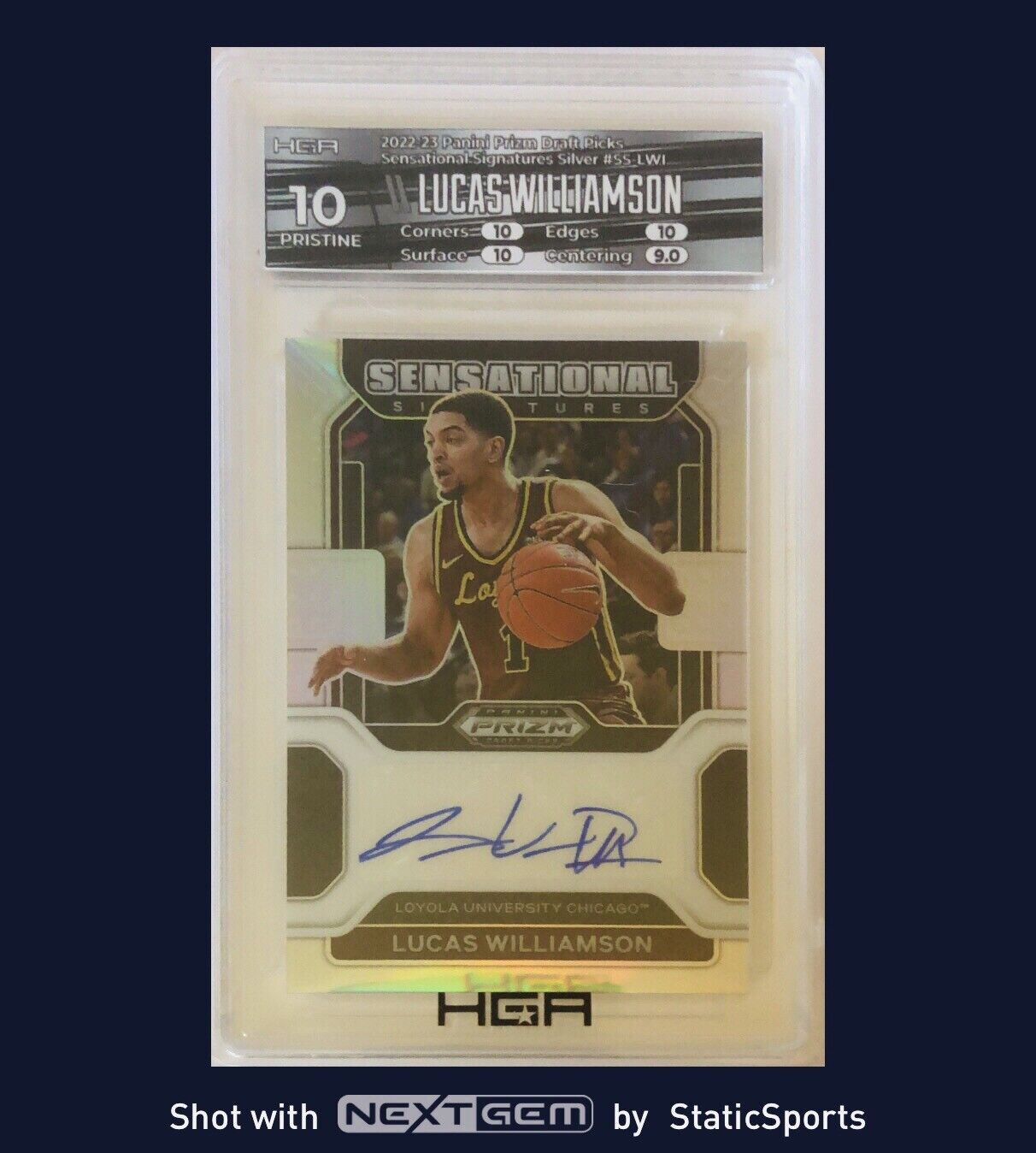 Lucas Williamson - FOTL 2022-23 Panini Prizm Draft Picks Sensational Signatures