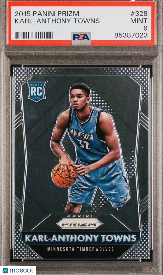 2015 Panini Prizm Karl-Anthony Towns - RC PSA 9