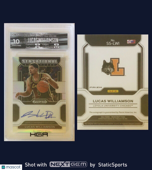 Lucas Williamson - FOTL  2022-23 Panini Prizm Draft Picks Sensational Signatures