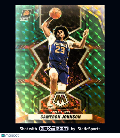 Cameron Johnson - 2021 Panini Mosaic-Prizm Mosaic Green, #3