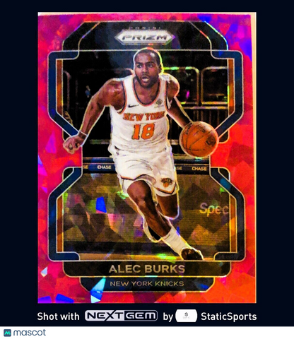 Alec Burks - 2021 Panini Prizm-Prizm Red Cracked Ice #65