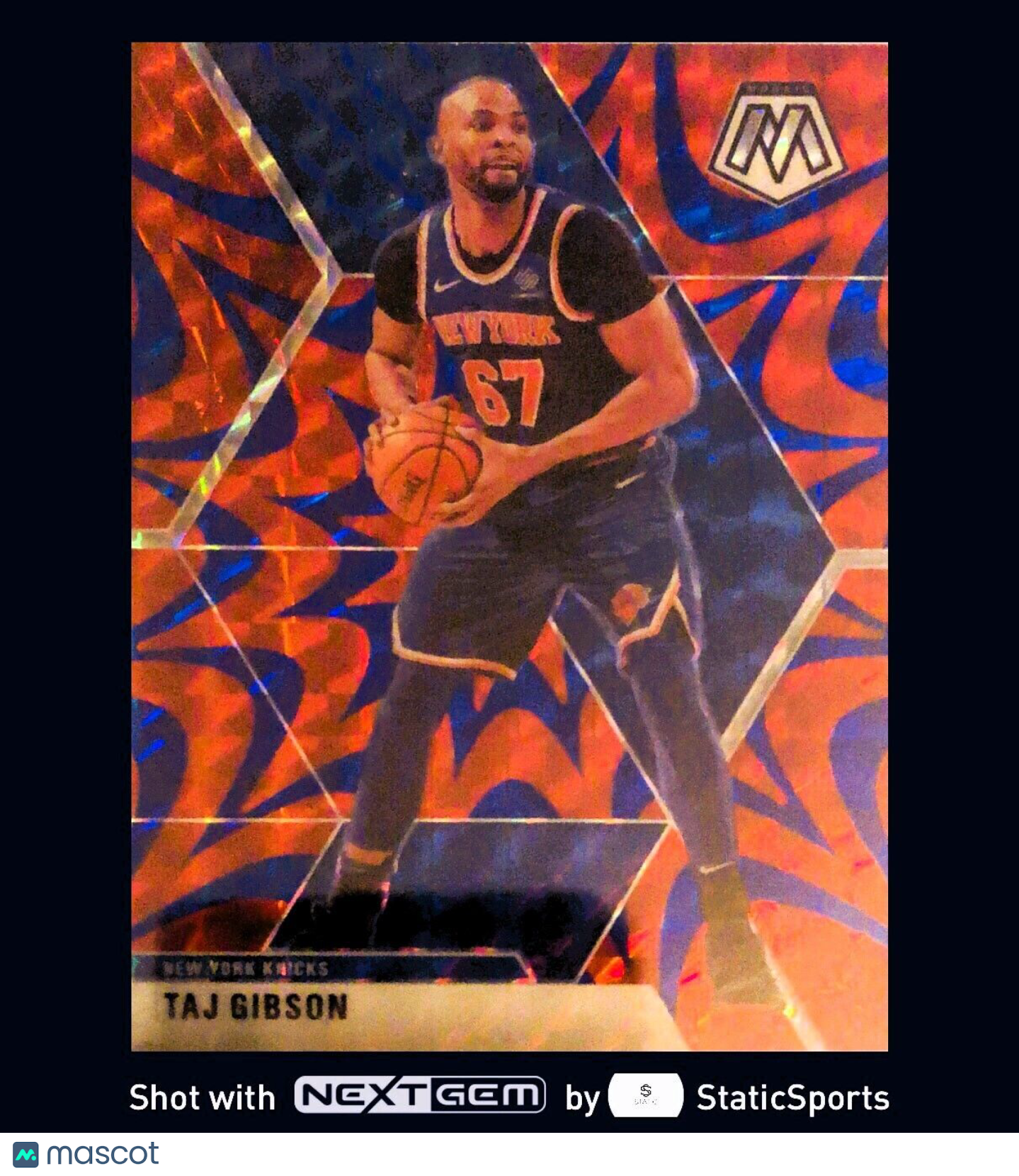 Taj Gibson - 2019 Panini Mosaic-Prizm Blue Reactive #121