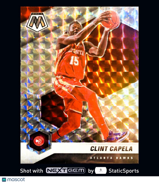 Clint Capela - 2020 Panini Mosaic-Prizm Mosaic Silver, #102