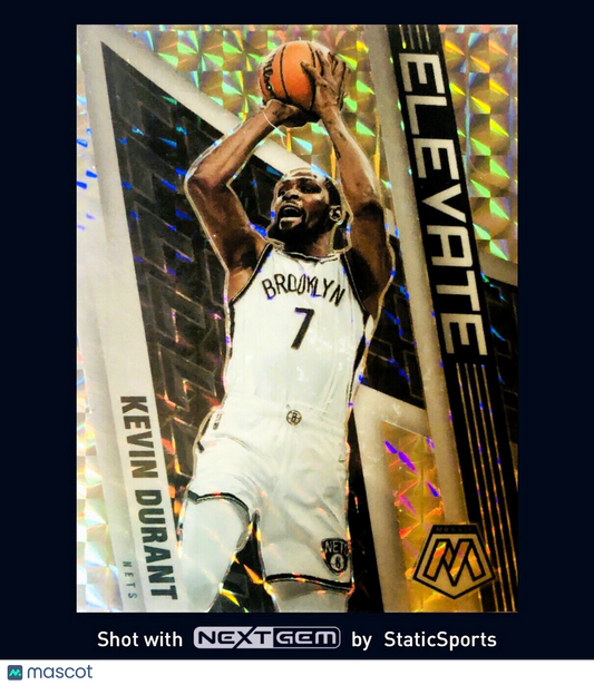 Kevin Durant - 2021 Panini Mosaic-Prizm Mosaic Elevate Silver #3