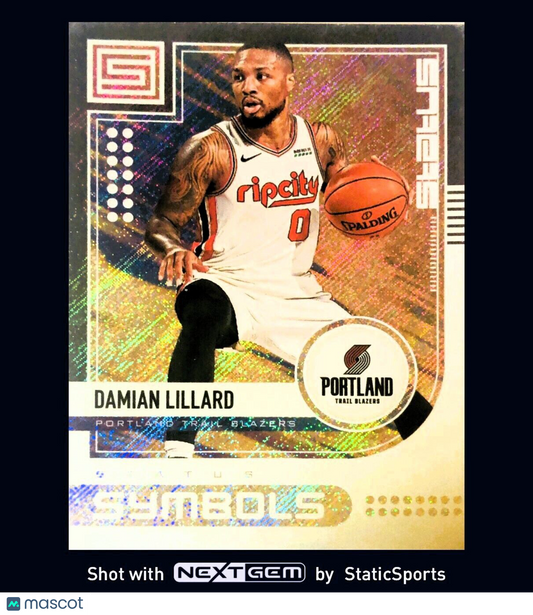 Damian Lillard - 2019 Panini Status-Status Symbols, #28