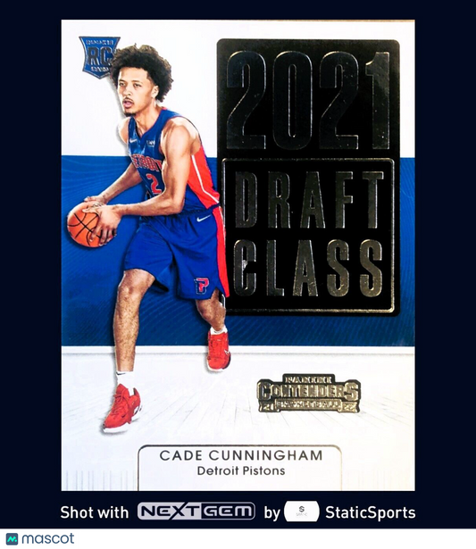 Cade Cunningham - 2021 Panini Contenders-2021 Draft Class/Rookie Card, #1