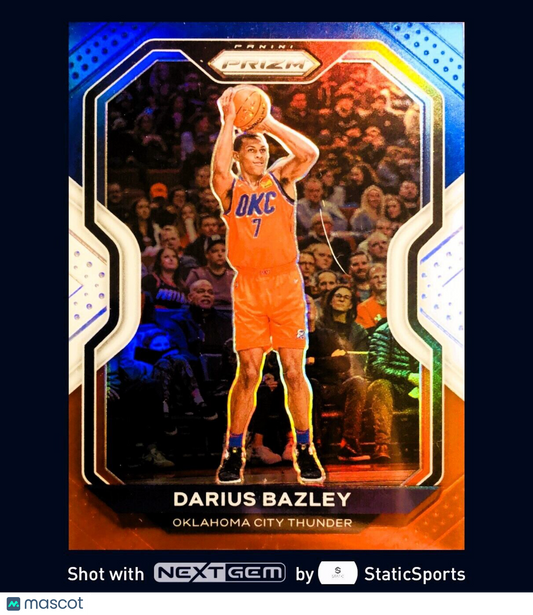 Darius Bazley - 2020 Panini Prizm-Prizm Red, White & Blue, #164