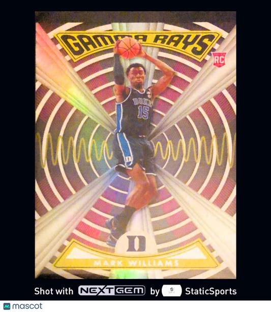 Mark Williams - 2022 Panini Chronicles Draft Picks Gamma Rays, #ZG-MWI