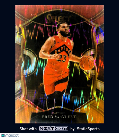 Fred VanVleet - 2020 Panini Select-Prizm Concourse Red, White & Orange Flash,#29