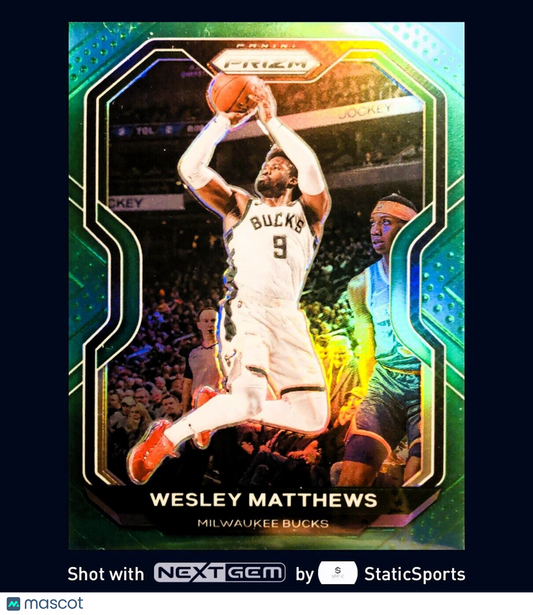 Wesley Matthews  - 2020 Panini Prizm-Prizm Green,  #168