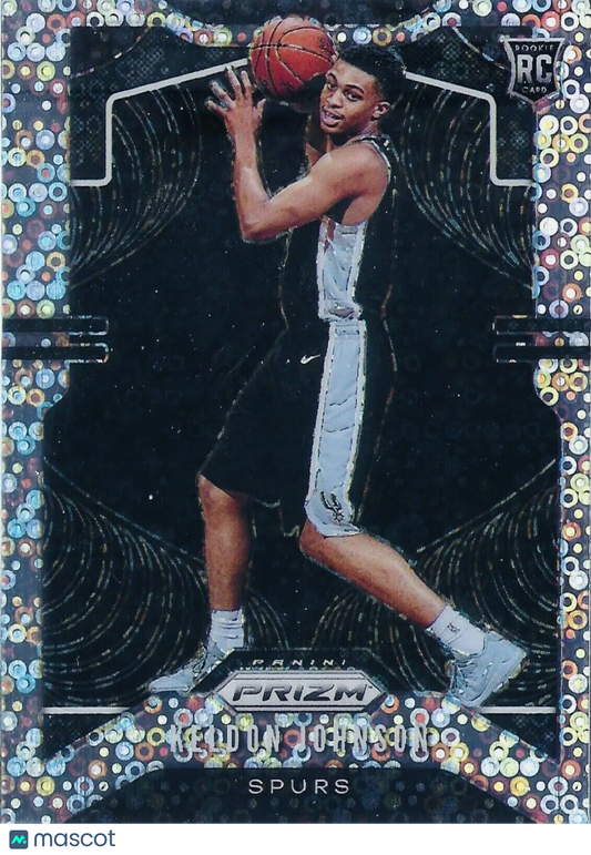 2019-20 Keldon Johnson Panini Prizm-Fast Break Silver Prizm Rookie Card