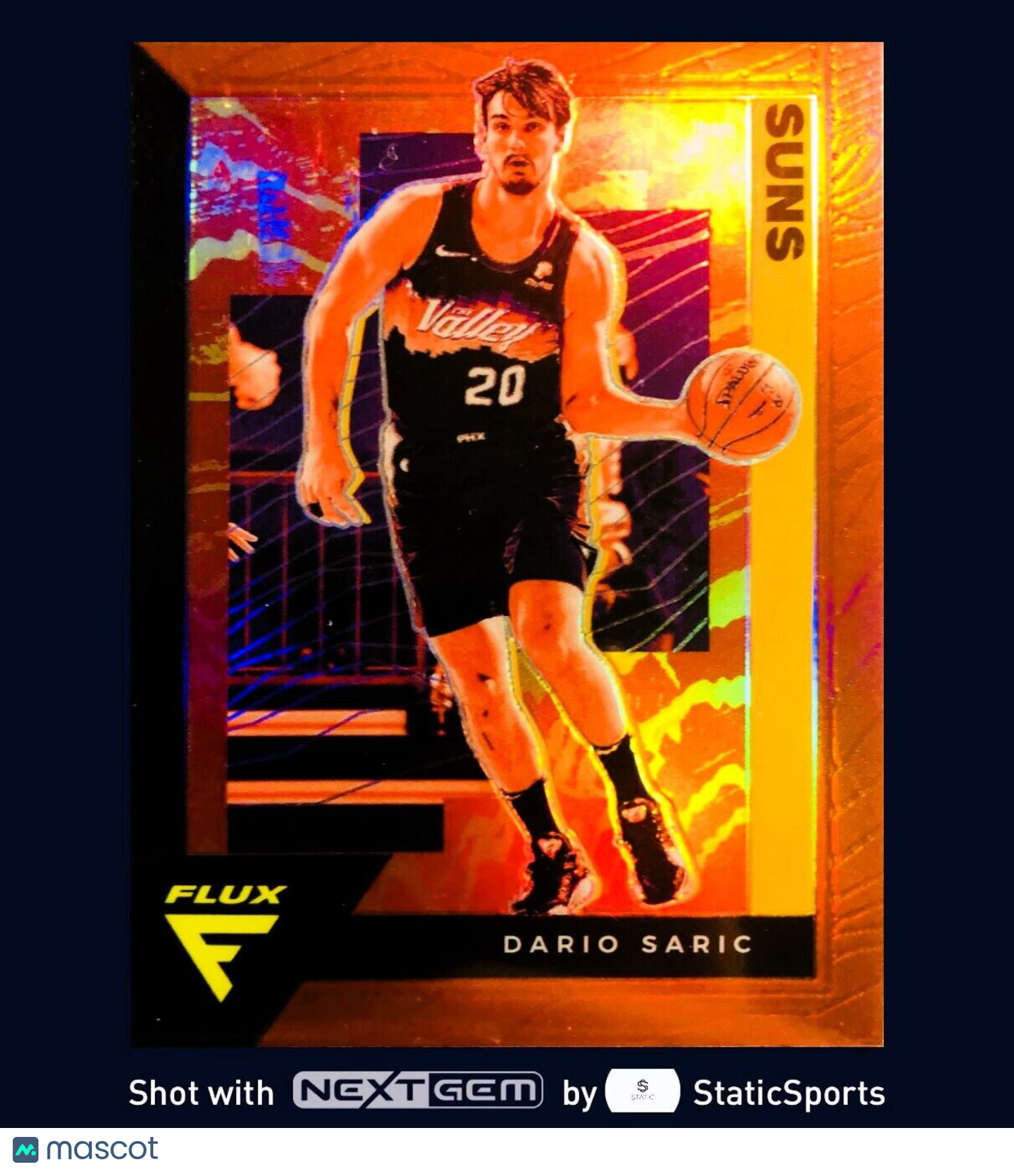 Dario Saric - 2020 Panini Flux-Prizm Red, #144