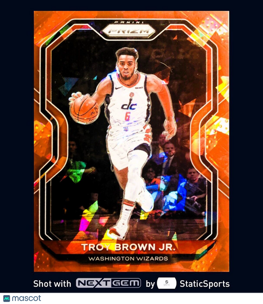Troy Brown Jr. -  2020 Panini Prizm-Prizm Red Cracked Ice, #127