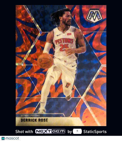 Derrick Rose - 2019 Panini Mosaic-Prizm Mosaic Reactive Blue, #67