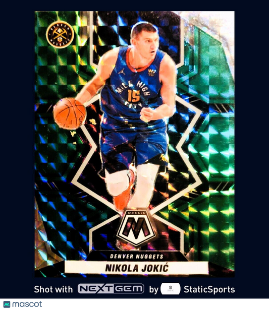 Nikola Jokic - 2021 Panini Mosaic-Prizm Mosaic Green, #111