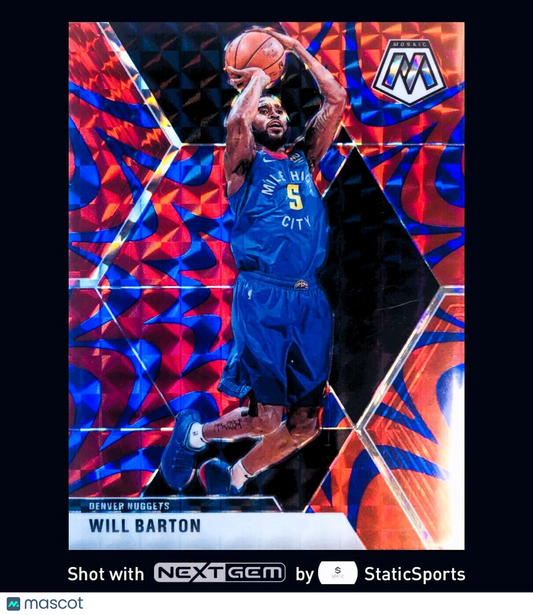 Will Barton - 2019 Panini Mosaic-Prizm Mosaic Reactive Blue, #151