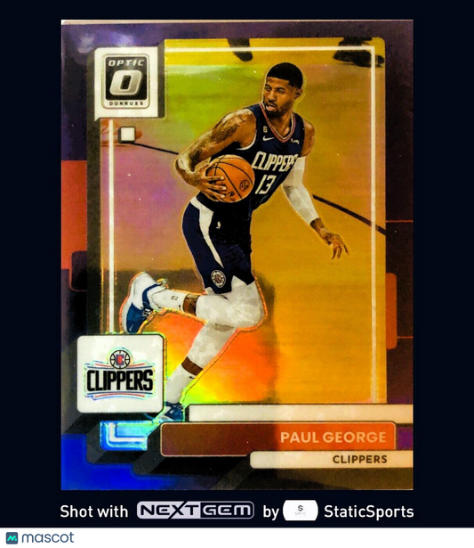 Paul George - 2022 Donruss Optic-Prizm Purple, #110