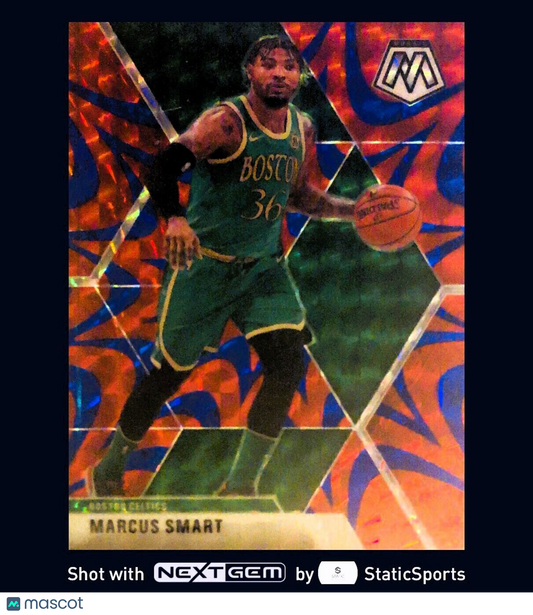 Marcus Smart - 2019 Panini Mosaic-Prizm Mosaic Reactive Blue, #109