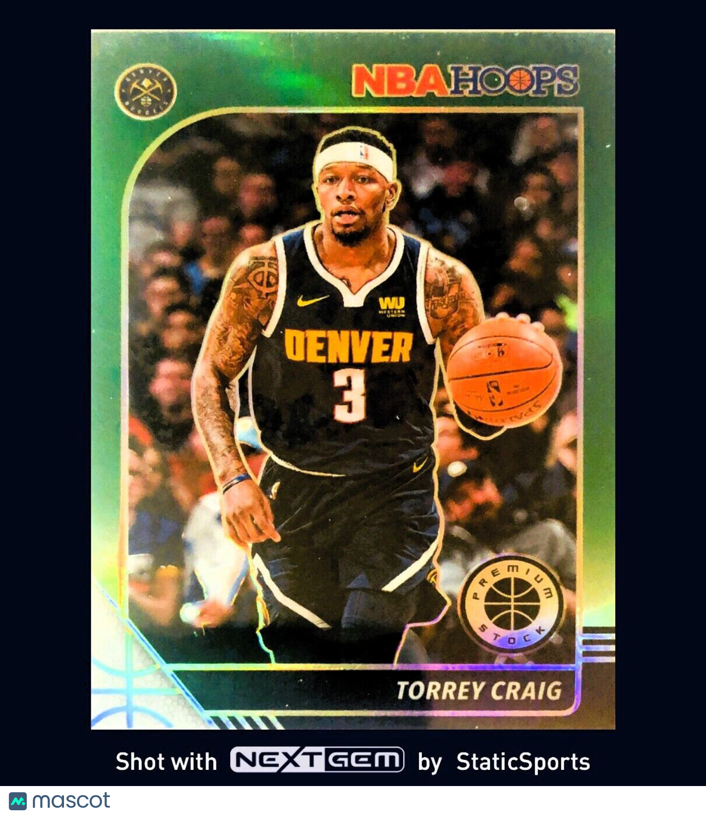 Torrey Craig - 2019 Hoops Premium Stock-Prizm Green, #50