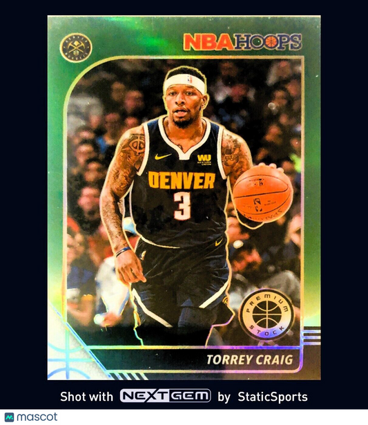Torrey Craig - 2019 Hoops Premium Stock-Prizm Green, #50
