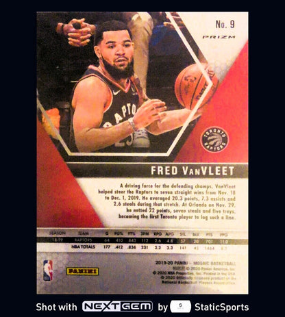 Fred VanVleet - 2019 Panini Mosaic-Prizm Mosaic Reactive Blue, #9