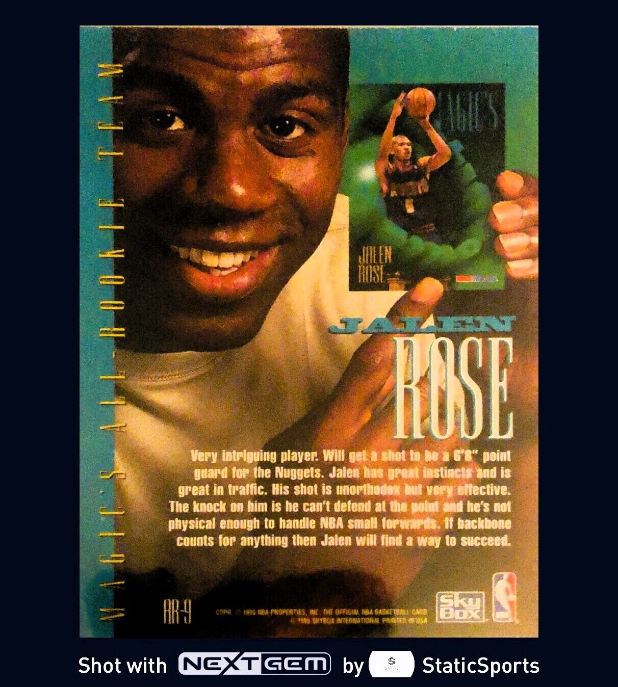 Jalen Rose - 1994 Hoops Magics All-Rookie Team #AR-9