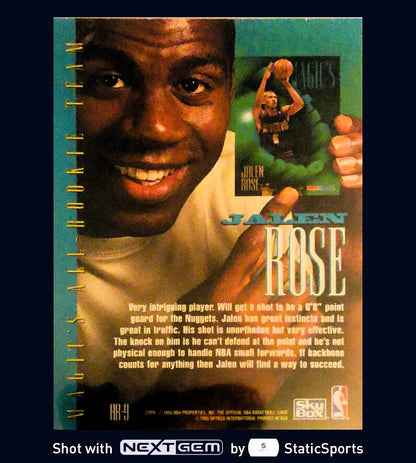 Jalen Rose - 1994 Hoops Magics All-Rookie Team #AR-9