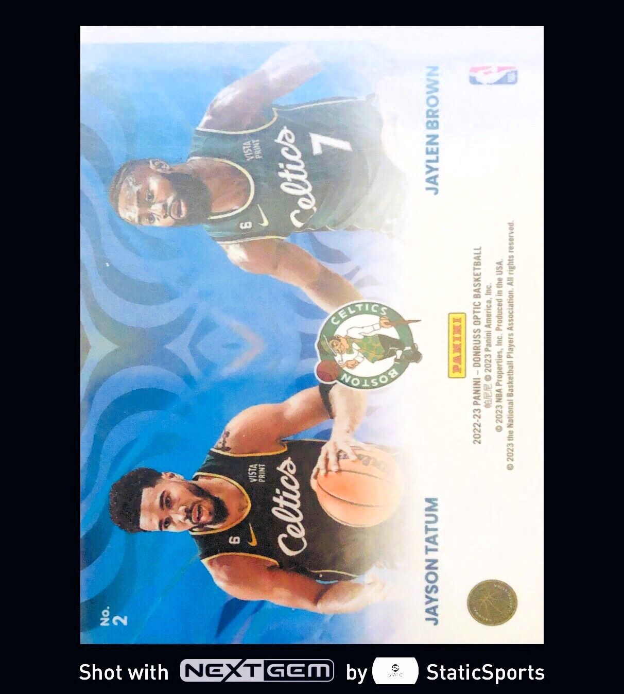 Jayson Tatum/Jaylen Brown - 2022 Donruss Optic-Optical Illusions, #2