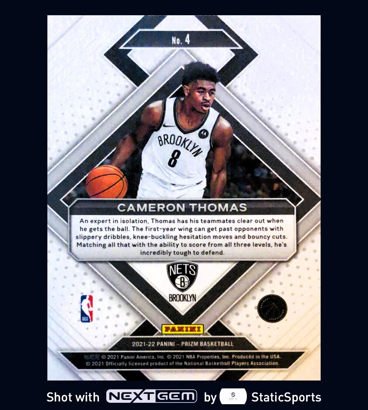 Cameron Thomas - 2021 Panini Prizm-Emergent/Rookie Card #4