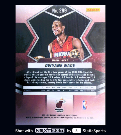 Dwyane Wade - 2021 Panini Mosaic-Finals MVP, #299