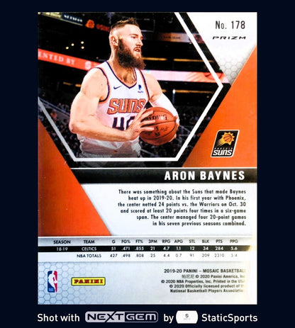 Aron Baynes - 2019 Panini Mosaic-Prizm Mosaic Reactive Blue, #178