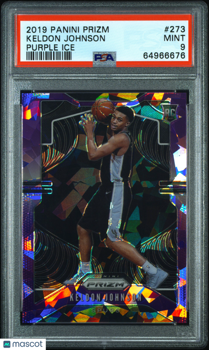 2019 Panini Prizm Keldon Johnson #273 PSA 9